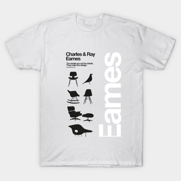 Eames Chairs Collections T-Shirt by sub88